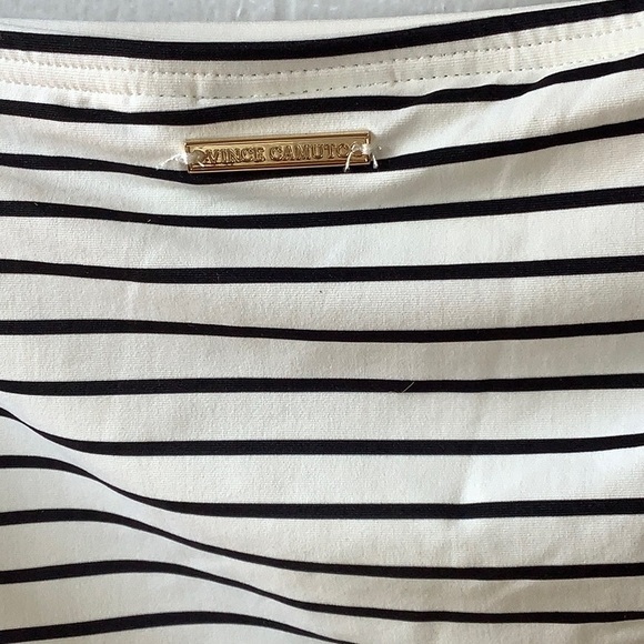 Vince Camuto Stripe Black/White 2 Piece Set Swimwear Size S/CH/P - Picture 7 of 10
